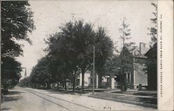 Lincoln Avenue, North from Avon Street Postcard