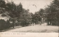 Entrance to Rock Island Arsenal Illinois Postcard Postcard Postcard