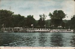 Starved Rock Landing and Starved Rock Ferry Co. Postcard