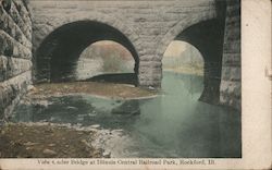 View Under Bridge at Illinois Central Railroad Park Postcard