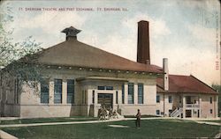 Ft. Sheridan Theatre and Post Exchange Fort Sheridan, IL Postcard Postcard Postcard