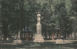 Scene in City Park Postcard