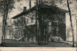 Comnock School of Oratory, Northwestern University Postcard