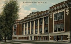 Washington School Danville, IL Postcard Postcard Postcard