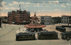 Lincoln Square From N.E. Corner Postcard