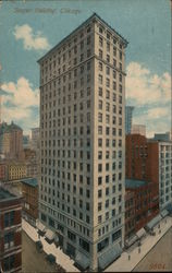 Steger Building Postcard