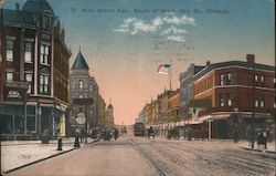 Blue Island Avenue, South of West 18th Street Postcard