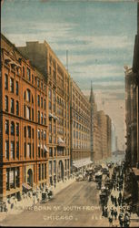 Dearborn Street, South from Monroe Postcard