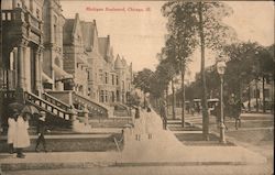 Michigan Boulevard Postcard