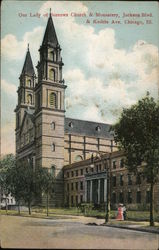Our Lady of Sorrows Church & Monastery, Jackson Blvd. Postcard