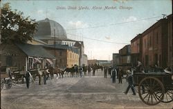 Union Stock Yards, Horse Market Postcard