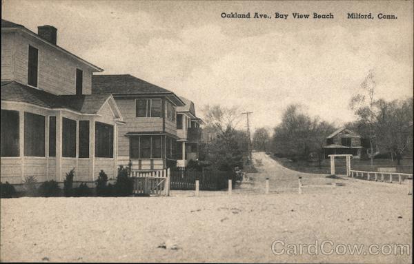 Oakland Ave., Bay View Beach. Milford, Conn. Connecticut