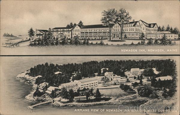 Airplane View of Newagen Inn Estate Maine