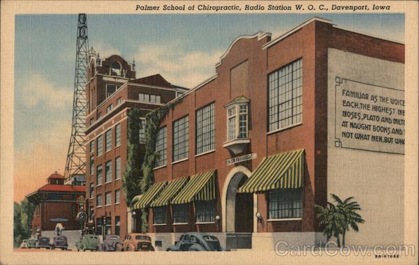 Palmer School of Chiropractic, Radio Station W.O.C. Davenport Iowa