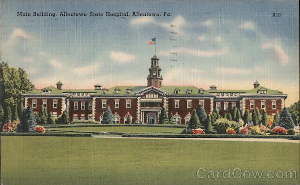 Main Building, Allentown State Hospital Pennsylvania