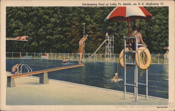 Swimming Pool at Lake Ft. Smith on U.S. Highway 71 Porter Arkansas