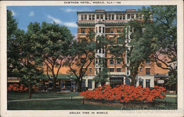 Cawthon Hotel, Mobile, Ala. Azalea time in Mobile Alabama