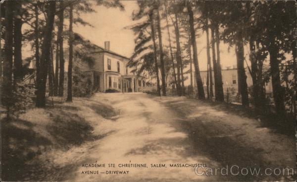 Academie Ste Chretienne, Salem, Massachusetts. Avenue-Driveway