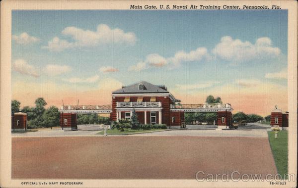 Main Gate of the U.S. Naval Air Training Center Pensacola Florida