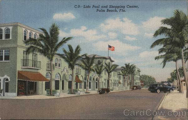 Lido Pool and Shopping Center Palm Beach Florida
