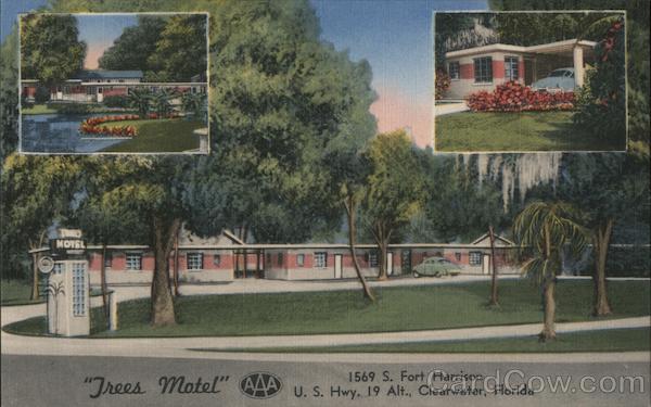 Trees Motel. 1569 S. Fort Harrison. U.S. Hwy. 19 Alt., Clearwater, Florida