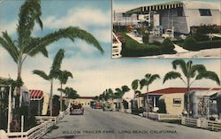Willow Trailer Park, Long Beach, California Postcard Postcard Postcard
