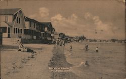 Bayview Beach, Milford, Conn. Postcard
