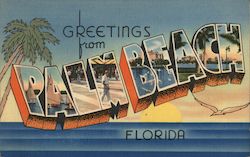 Greetings from Palm Beach Florida. Postcard