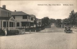 Oakland Ave., Bay View Beach. Milford, Conn. Connecticut Postcard Postcard Postcard