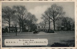 The Pickwick Lodge. 1 mile North of Petersburg, Pa. On U.S. No. 1 Tel. 674 Virginia Postcard Postcard Postcard