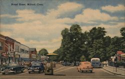 Broad Street Milford, CT Postcard Postcard Postcard