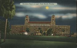Breakers Hotel at Night Postcard
