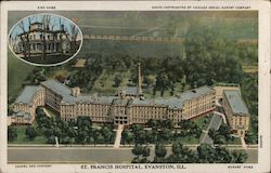 St. Francis Hospital, Evanston, Ill. Illinois Postcard Postcard Postcard