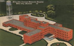 Miles City Veterans Memorial Hospital Montana Postcard Postcard Postcard