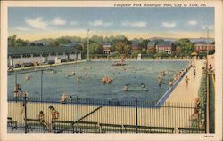 Farquhar Park Municipal Pool York, PA Postcard Postcard Postcard