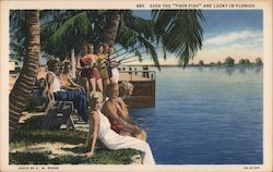 Even the Poor Fish Are Lucky in Florida Postcard