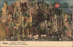 Aloha. Clifton's "Pacific Seas" 618 So. Olive St., Los Angeles Postcard