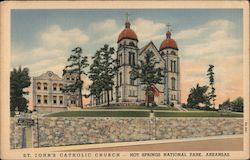 St. John's Catholic Church-Hot Springs National Park, Arkansas Postcard