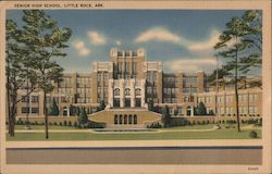 Senior High School, Little Rock, Ark. Arkansas Postcard Postcard Postcard