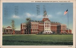 Veterans Administration Hospital, Tuscaloosa, Ala. Alabama Postcard Postcard Postcard