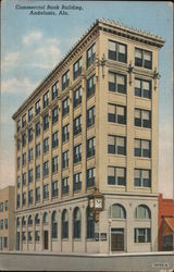 Commercial Bank Building. Andalusia Ala. Postcard