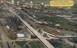 First Avenue Viaduct with Sloss-Sheffield Steel & Iron Company Furnaces Birmingham, AL Postcard Postcard Postcard