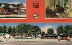Maple Grove Motel Postcard