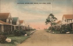 Cottages at Hawks Nest Beach Old Lyme, CT Postcard Postcard Postcard