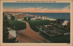 View of Hawk's Nest from Water Tower, Old Lyme, Conn. Postcard