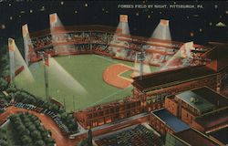 Forbes Field by Night Postcard