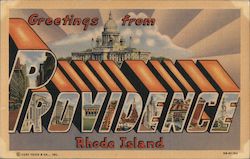 Greetings from Providence Rhode Island Postcard