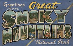 Greetings from Great Smoky Mountains National Park. Tennessee Postcard Postcard Postcard