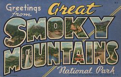 Greetings from Great Smoky Mountains National Park. Postcard