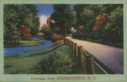 View of a Park in Stephentown, NY New York Postcard Postcard Postcard